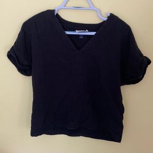 Universal Threads Crop Linen Top